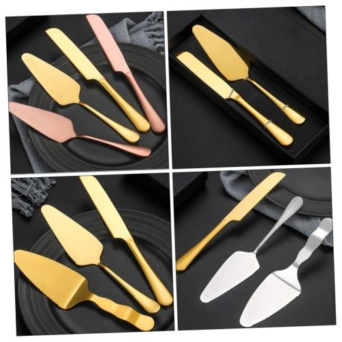 GRADENEVE 1 Set Cake Knife Set, Birthday Cake Knife, Cake Cutting Accessories for Wedding Cakes, Cake Scraper, Cake Cutting Supplies, Cake Spatula and