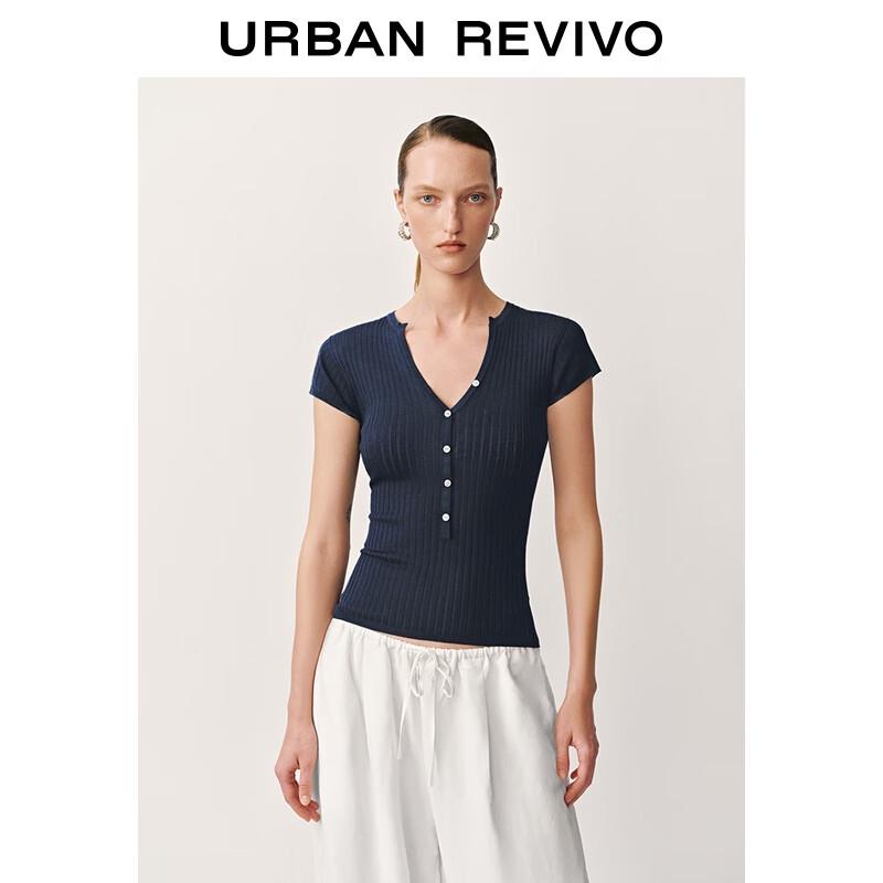 UR 2025 Women's Slim Fit Short Sleeve Knit Top