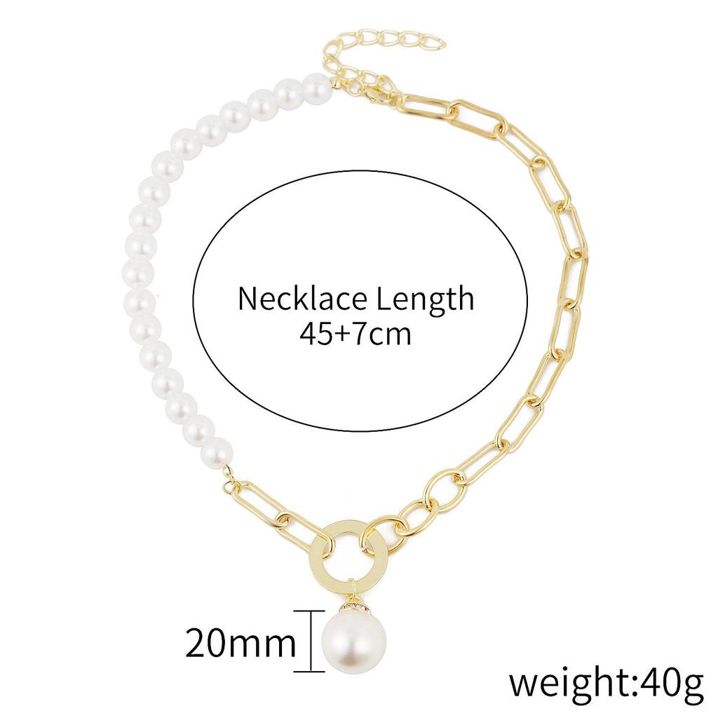 Multi-Layer Irregular Baroque Pearl Necklace - Vintage European & American Style