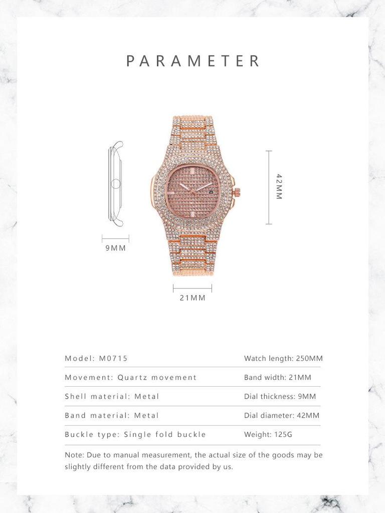 Women's Bestseller Rhinestone Starry Calendar Quartz Wristwatch