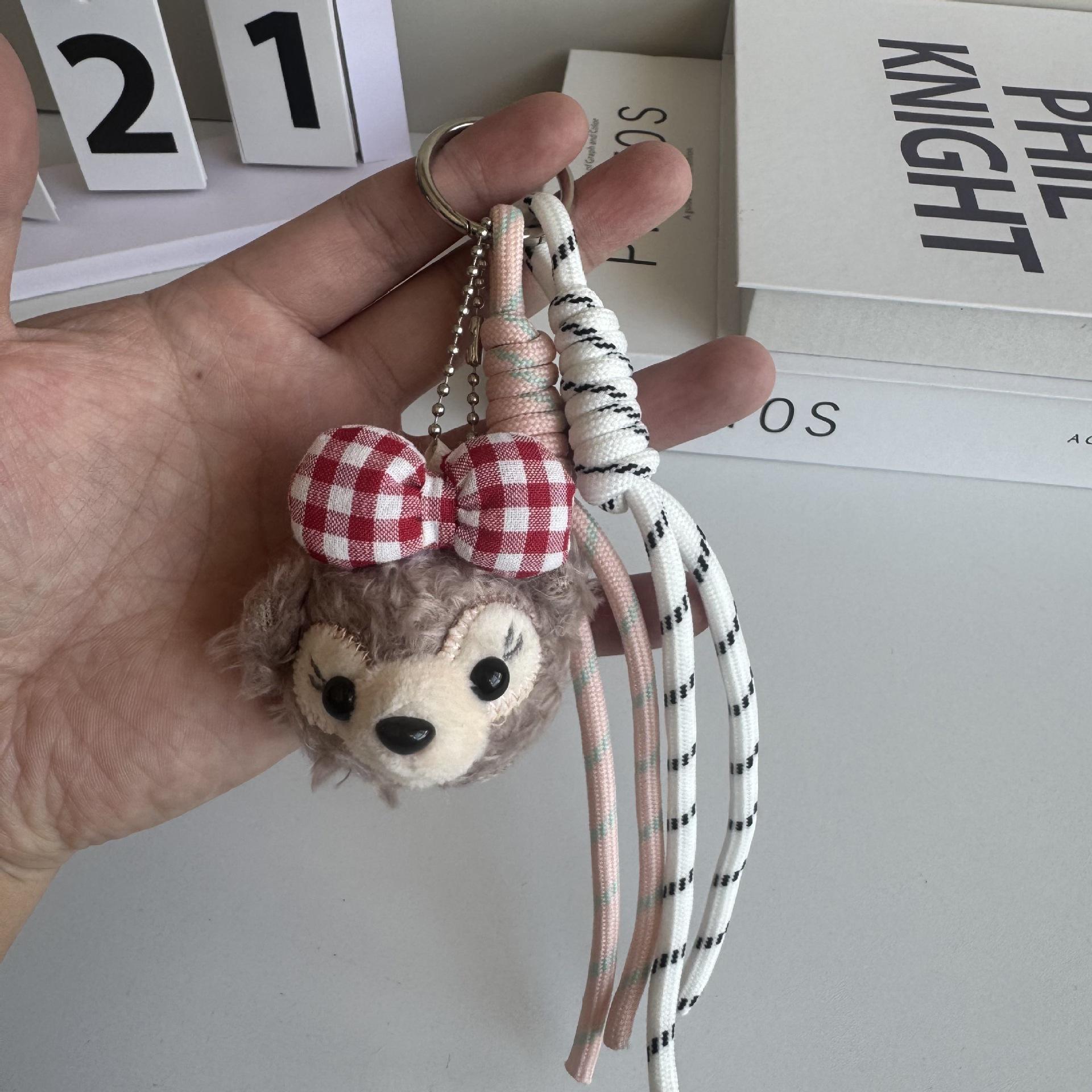 LinaBell Cartoon Doll DIY Keychain Pendant for Students