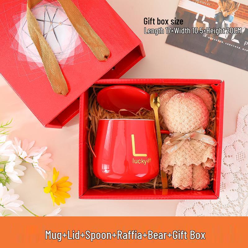 55° Constant Temperature Ceramic Mug Gift Set - Opening Event Custom Souvenir Cup