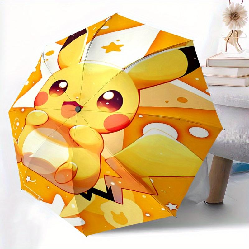 Pikachu Automatic Open Umbrella Compact Foldable Design, Durable Fabric for Casual Birthdays, Christmas s a0820078