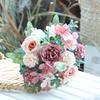 Simulated Flowers Bouquet Bright Colors High Simulation No Withering Fading Fake Flower Home Office Decor