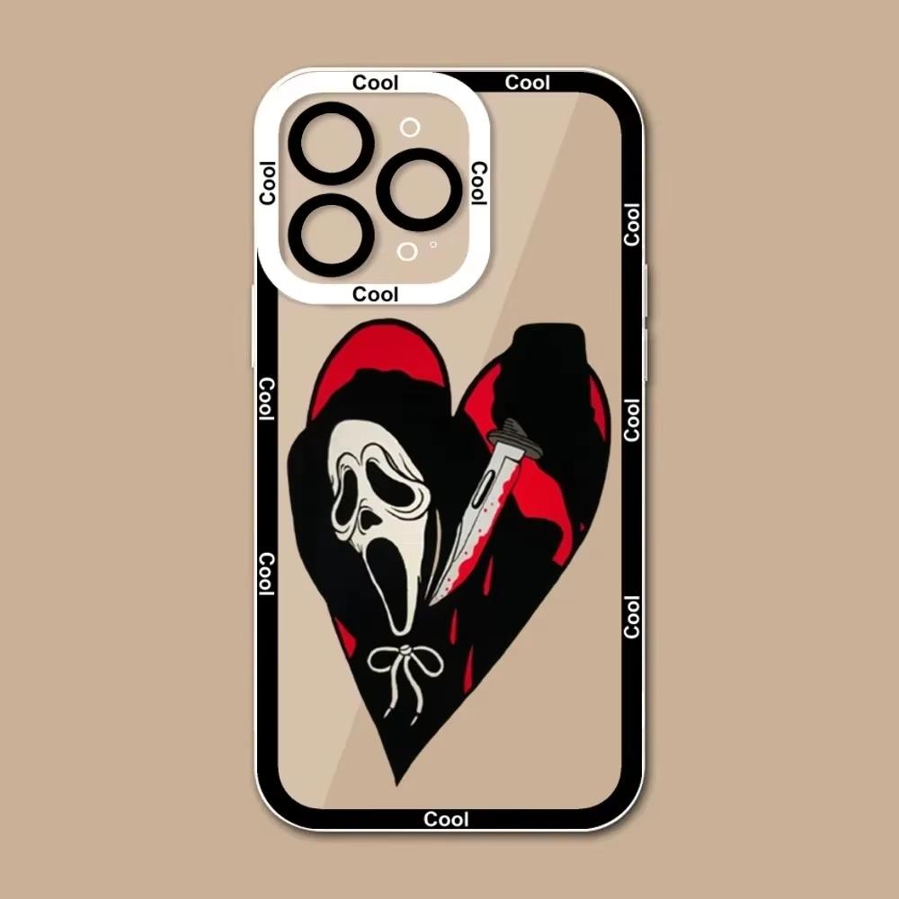 Ghostface Scream Phone Case For iPhone 16 15 14 13 12 11 Pro Max XS X XR 7 8 SE Funda