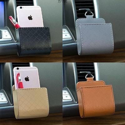 Auto Lüftungsschlitz Aufbewahrungstasche Organizer Tasche Sonnenbrillenhalter Autohalterung Handyhalter Münzschlüsselkartenetui Organizer mit Haken