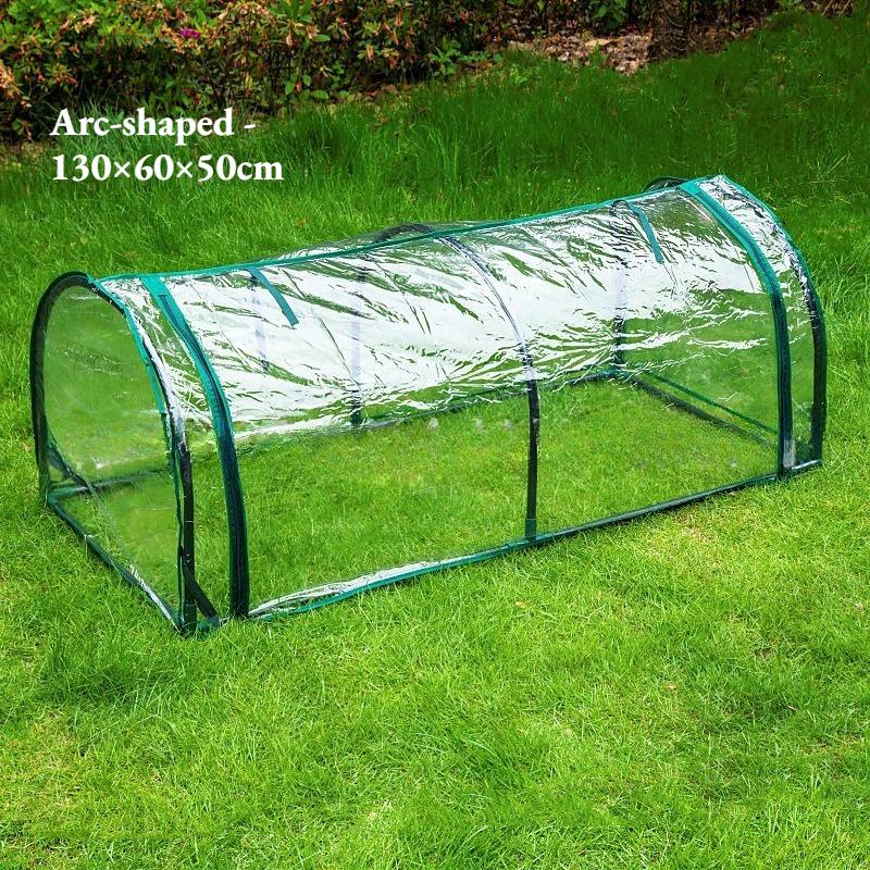Lightweight and Portable Compact Outdoor Greenhouse with Sunshade and Rainproof Features for Balcony or Garden Use(Bracket Not Included.)