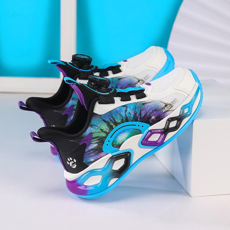 Boys Mesh Sneakers 2025 New Spring Breathable Children's Casual Shoes Medium and Large Children's and Boys' Running Shoes