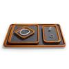 Woodten Wooden Jewelry Large Jewelry Accessory and Small Item Professional Jewelry Display Dark Tray, Tray, Storage, (Large, Gray)