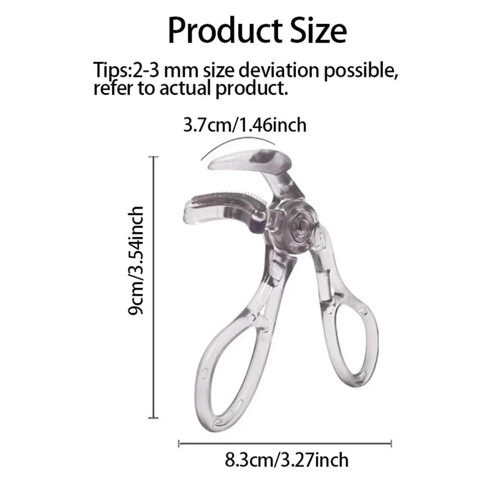 Wide Partial Clip Options Waterproof Long Lasting Natural Curl Unisex Certified Dual Type Eyelash Curler with Comb