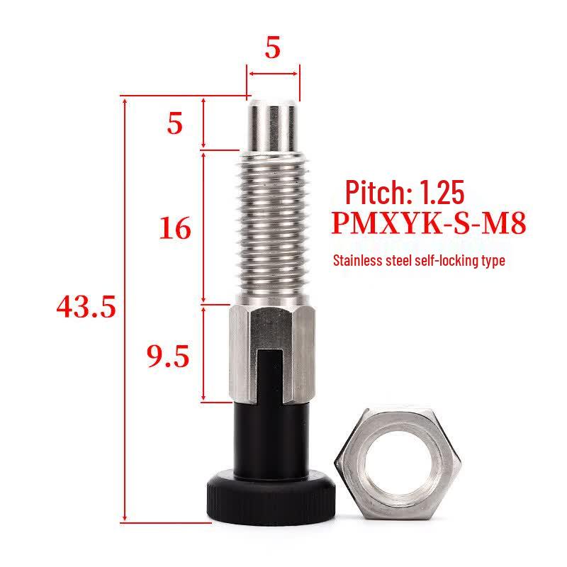Hengdunnda Stainless Steel Self-Locking Knob Plunger Indexing Pin