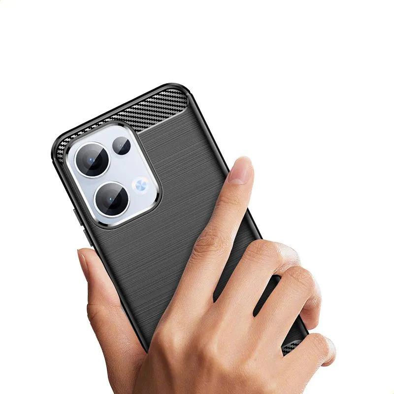 Phone Case For Oppo Reno13 ,flexible Tpu Fiber Protective Cover For Oppo Reno13