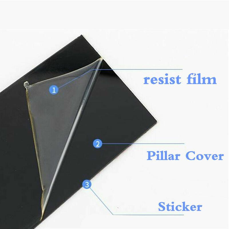 1 Set Glossy Black Car Exterior Window Molding Door Trim B C Pillar Post Decal Cover Panel Fit for Acura TSX 2009-2012 2013 2014