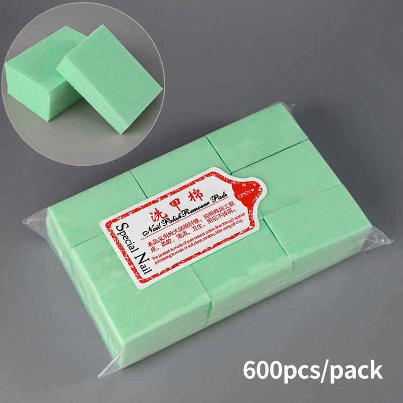 Professional Lint-Free Cotton Pads 100% Gel Clean Manicure Pads Lint-Free Wipes Cleaner Nail Cleaning Tools