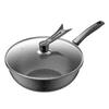 Wutuo 32cm Maifan-Stein Antihaft-Wok mit Deckel