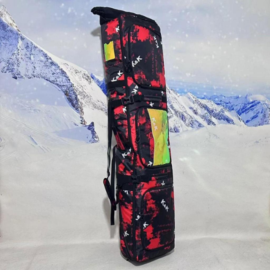 Snowboard Bag for Adults Wheeled Rolled Up Top Snowboarding Storage Carrier Ski Carrying