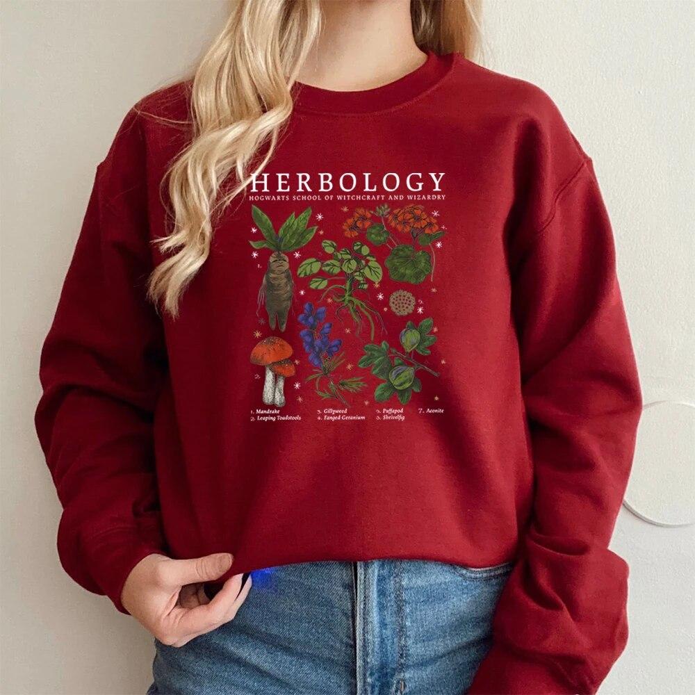 Mikina Herbologie Rostliny Kouzelný čaroděj Čarodějnická škola Mikina s kapucí Rostliny Botanická bylinkářství Mikiny s kapucí Wizard Topy Unisex Mikina s kapucí