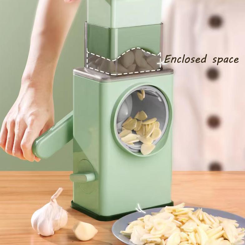 Multifunktions-Gemüseschneider Manuell Heimküchenzubehör Reibe Gemüsehacker 3 in 1 Runder Schneider Kartoffel-Spiralisierer