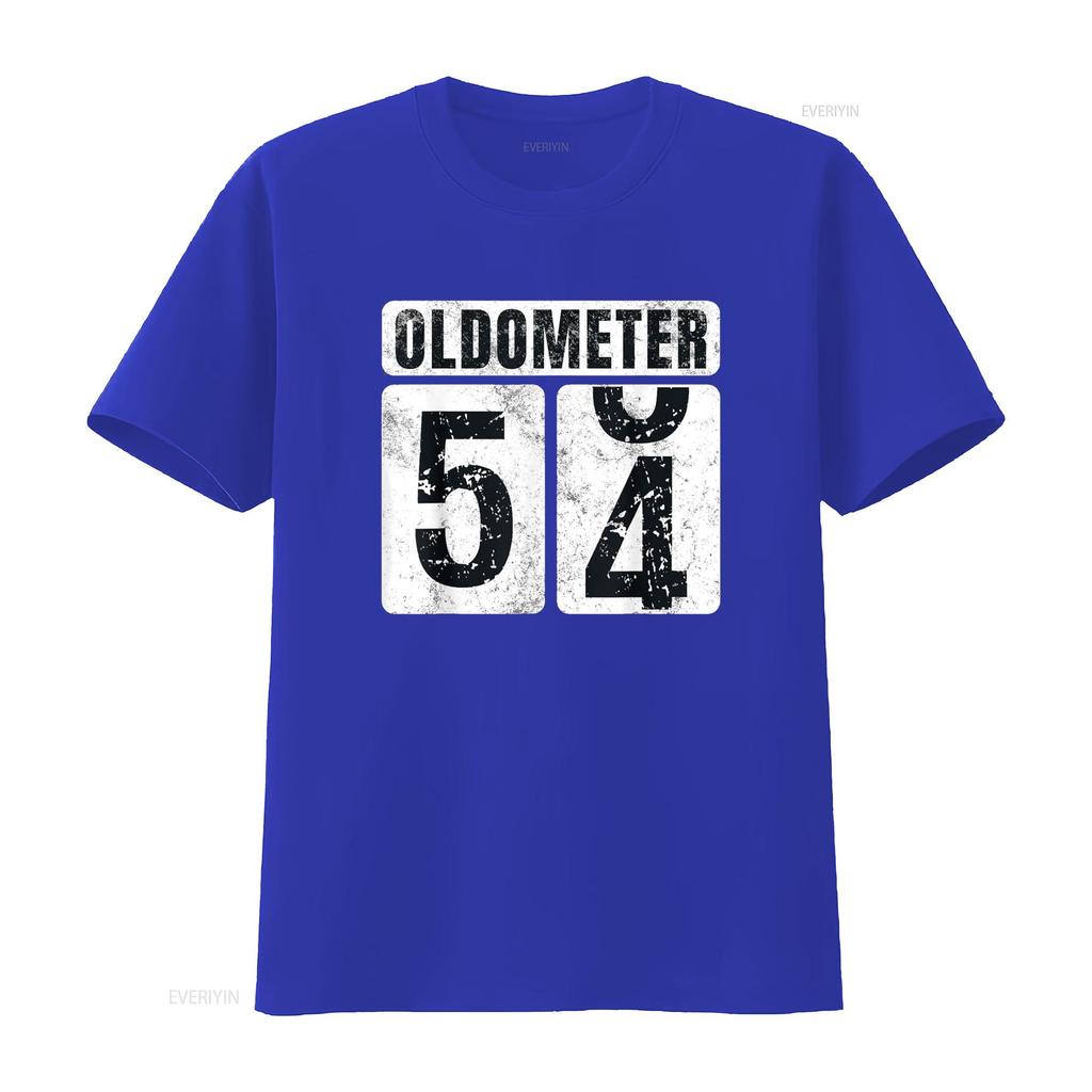 Oldometer 54 T Shirt Vintage Funny 54th Birthday Idea vintage Washed graphic homme designer clothes Casual Stretched Breathable