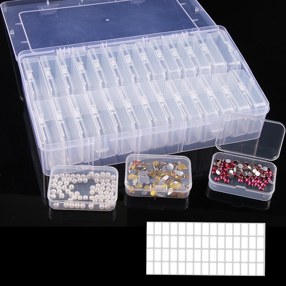 Large 26 Slots Diamond Embroidery Box Diamond Painting Cross Stitch Tools Accessory Boxes Case Useful Storage Dismountable