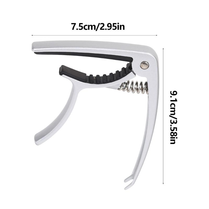 Universal Guitar Tunings Clamp Quick Change Guitar Capo Clip Nonslip Tone Clip for Acoustics, Folk, Electric Guitar