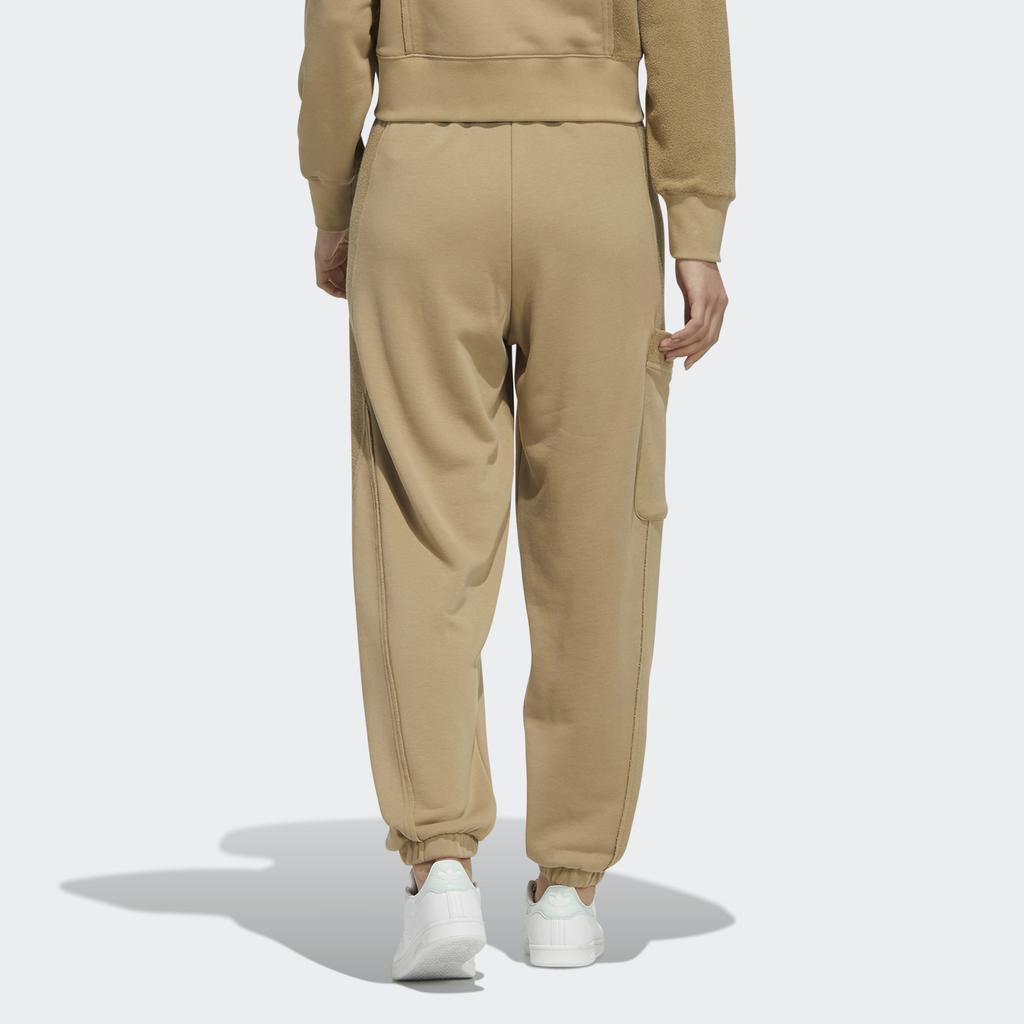 Adidas Originals Trefoil Co Pants 1 Casual Elastic Waist Cargo Knit Sports Pants Women Pants Khaki HC0319