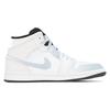 Jordan Air Jordan 1 Abrasion Resistant Abrasion Resistant Mid Top Vintage Basketball Shoes Unisex White Blue DQ8426-001(Team778-)