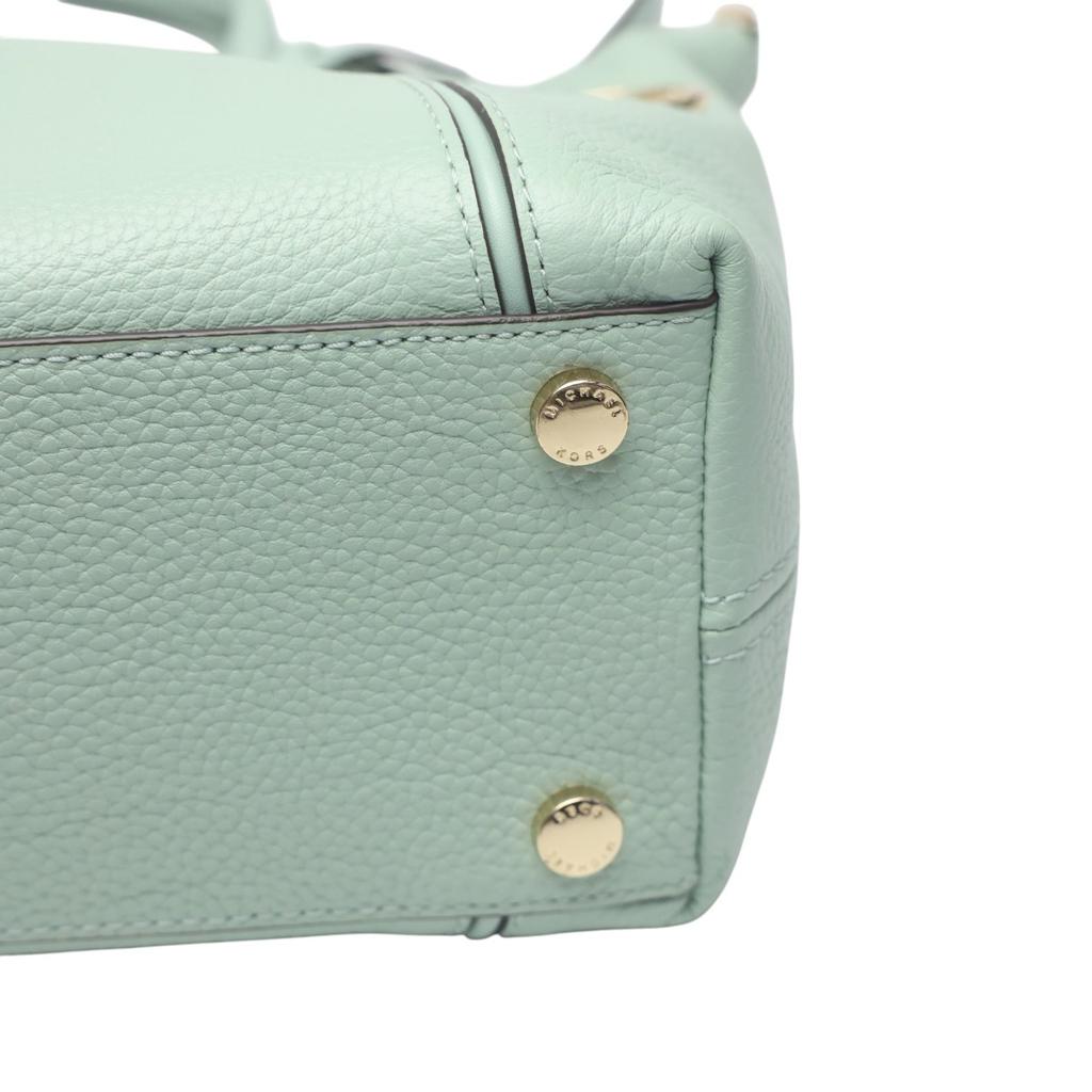 Michael Kors Satchel Shoulder Bag Handbag Cowhide Light Green Women 35S0GYZS3L Used