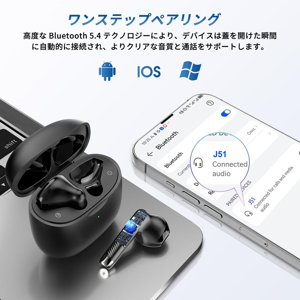 Wireless Bluetooth Earbuds Upgraded AI Smart ENC Call Noise Latest Bluetooth Sound Low Instant Fast Single or for Web and Compatible with iPhone and