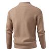 Men's Solid Color Casual Sports Knitted Cardigan Fashionable Double Head Zipper Sweater Cardigan Jacket