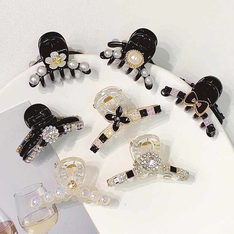 

New Exquisite Mini Hairgrips Korean Rhinestone Flower Hair Clip Claw Hairpins Barrettes Luxury Hair Accessories For Women Headwear