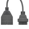 Plastic OBD to OBD2 Adapter Black Car Diagnostic Tool New 16Pin Connector  Car Repair