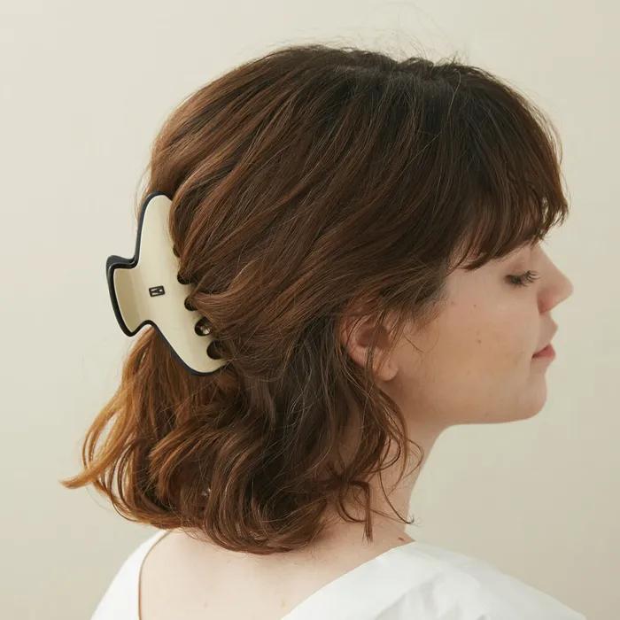 [Alexandre de Paris] Ambasadris Hair Clip Beige 11