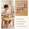 Children's Interactive Wooden BBQ Grill Role-Playing Toy with Building Blocks for Hand-Eye Coordination
