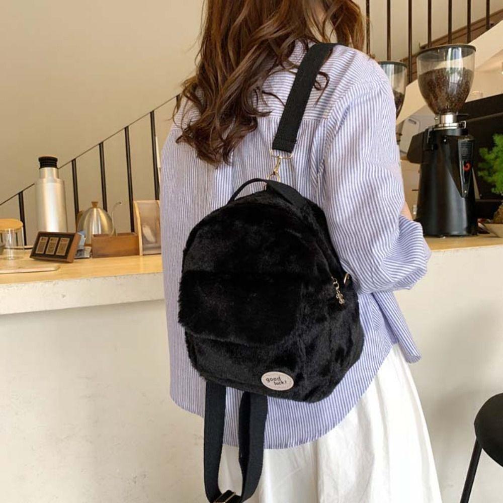 

Sweet Cute Plush Backpack Handbag Stuffed School Bag Plush Shoulder Bags Birthday Gifts