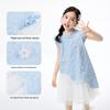 Xiao Yin Man Girls' New Chinese Style Flutter Sleeve Dress