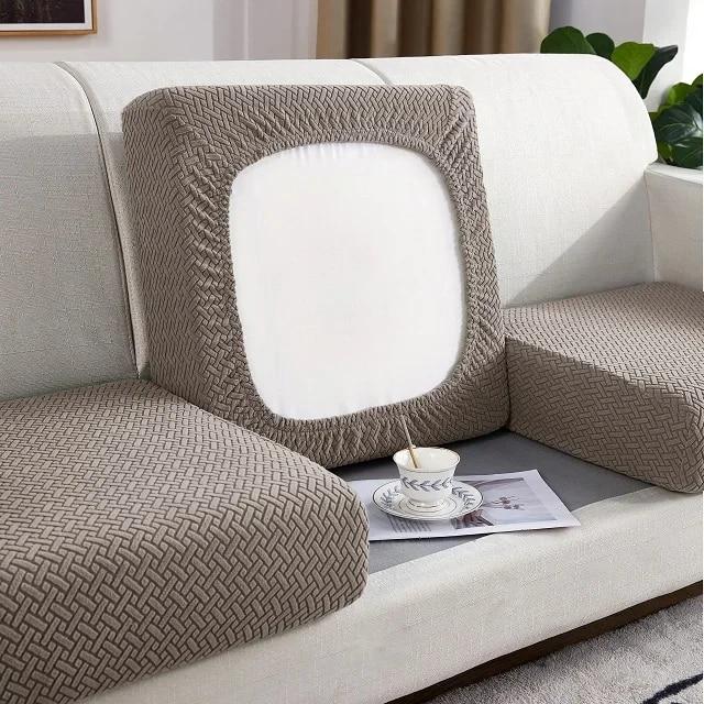 Thick Jacquard Sofa Seat Cushion Cover Funiture Protector Couch Covers for Sofas Anti-dust Removable Seat Slipcover Kids Pets
