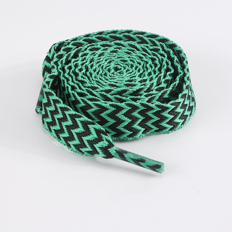 1Pair New 1.5CM Wide Wave Fat Shoelaces Women Men Casual Flat Shoe Laces Replacement Sneaker Lace Shoe Stings Shoelace