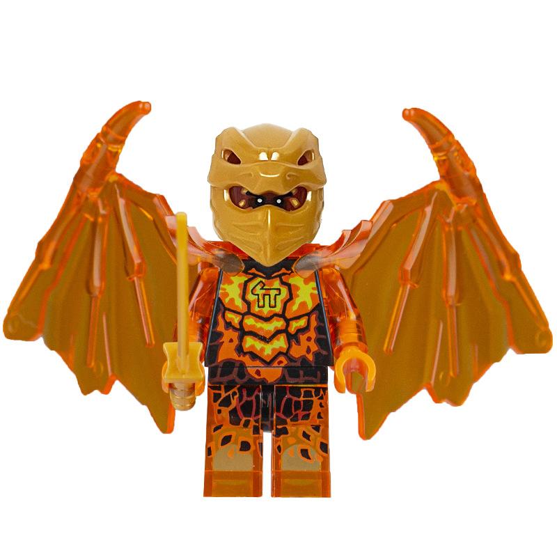 Ninja Warrior Superhero Doll With Weapon Single Building Block Assembly Toy