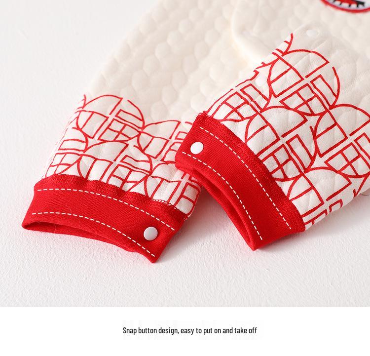 Newborn & Baby Pure Cotton Warm Clothes for New Year and 100 Days Celebration