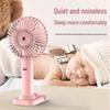 Portable Rechargeable Mini Fan with Colorful Lights, Foldable Design, and Optional Logo Printing