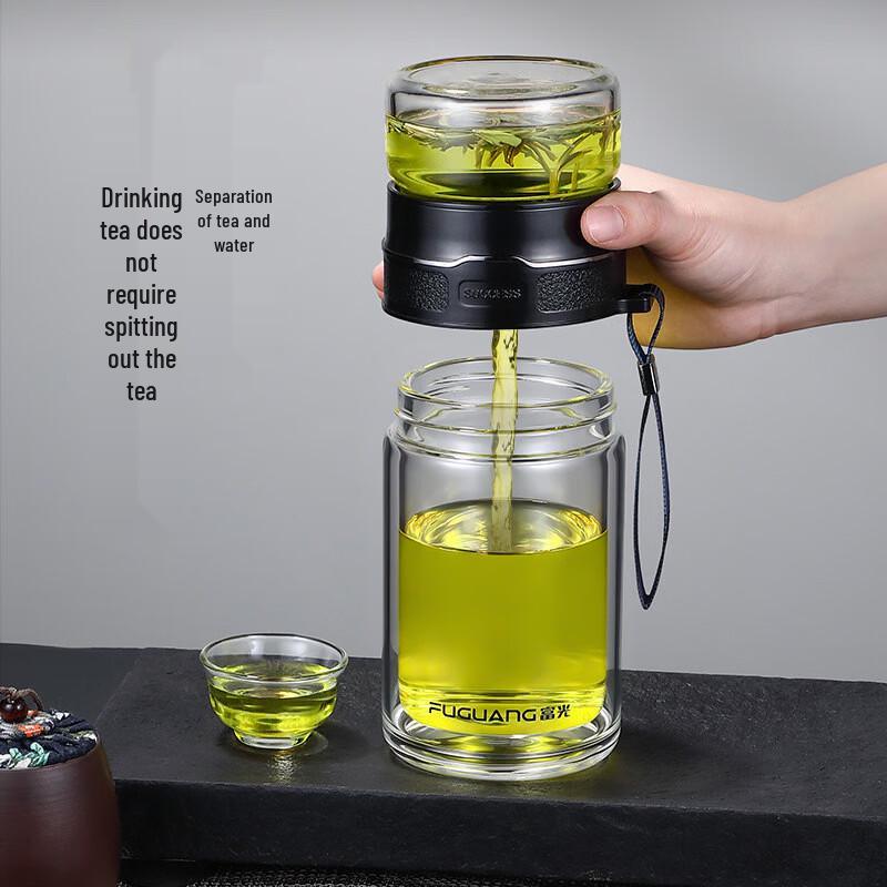 Fuguang Borosilicate Glass Tea Infuser Tumbler