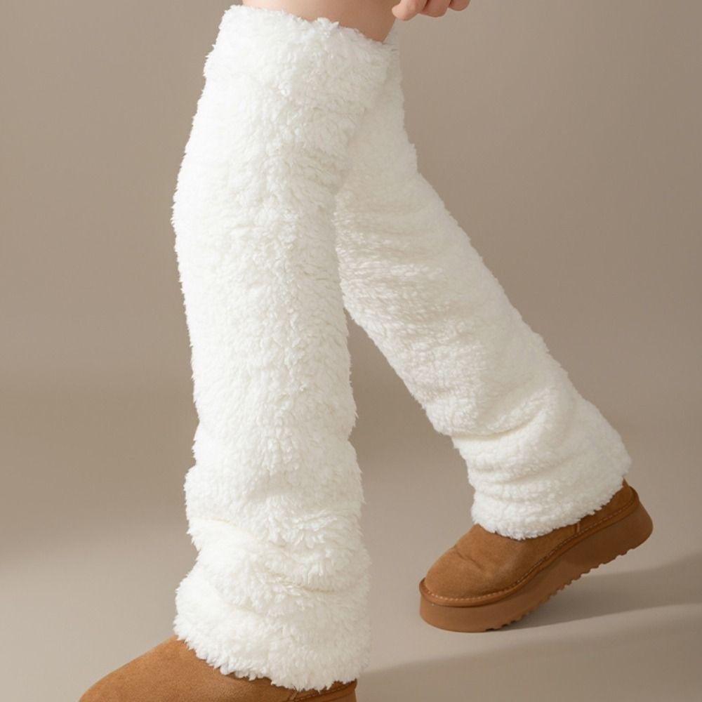 Thicken Warm Winter Foot Cover Hosiery Floor Plush Stockings Cute Coral Fleece Stockings  Winter
