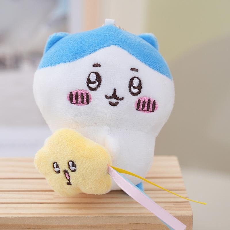 Chiikawa Doll Pendant Star Hugging Series Hachiware USAGI Cute Cartoon Keychain Hanging Keychain Doll Accessories