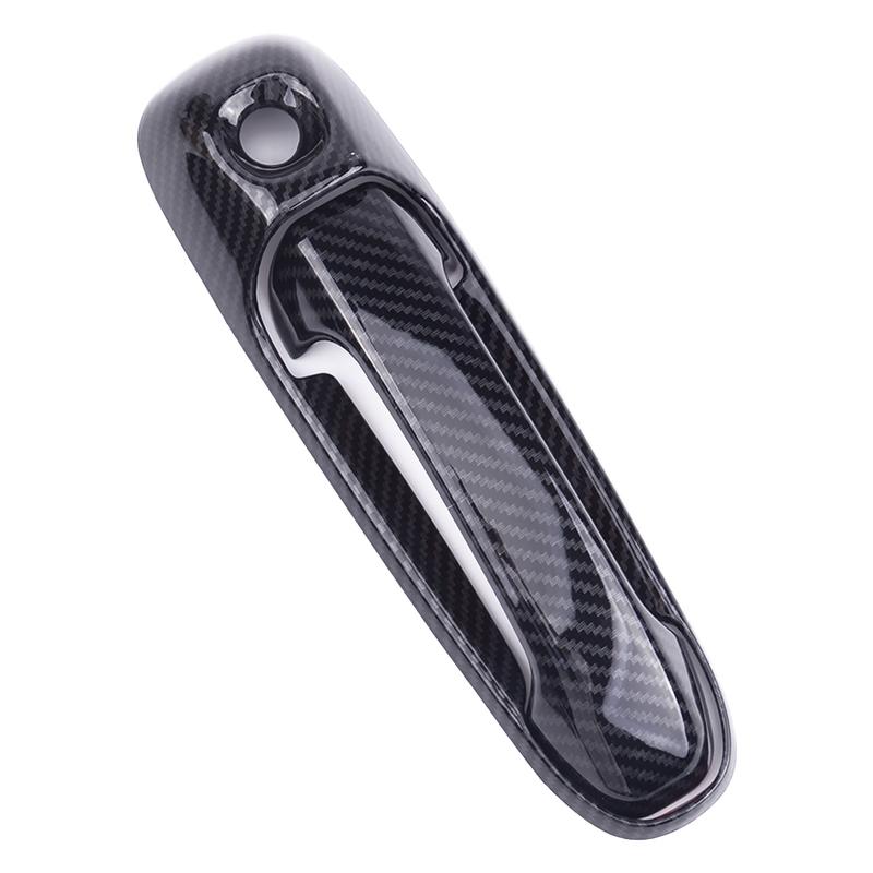 4set/8pcs Carbon Fiber Texture Door Handle Cover fit for Jeep Grand Cherokee WJ 1999-2004 More Vehicle w/o Smart KH & PSG KH