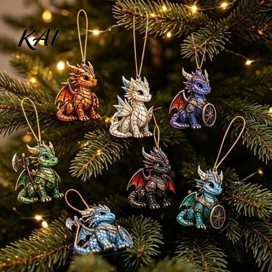 Dragon Fan Collection Christmas Advent Calendar 2026, 2D Flat Acrylic Ornaments, 24 Days Countdown Gift Box for Kids, Fantasy Lovers Themed