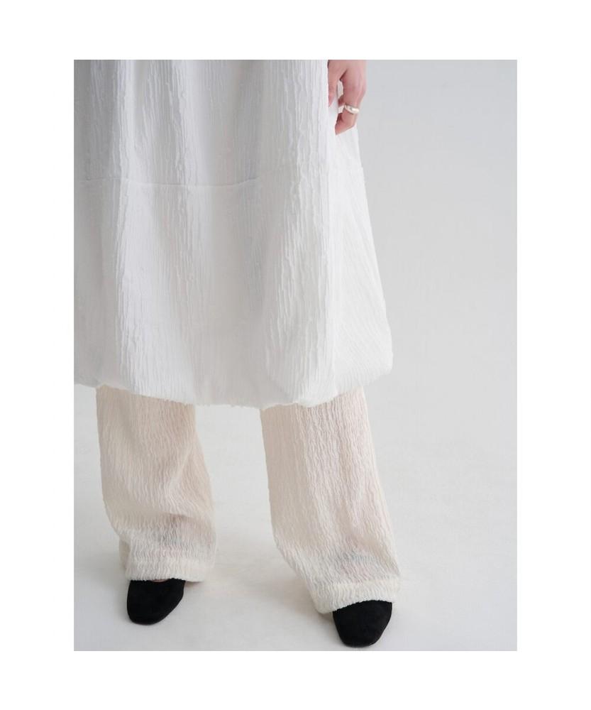 8SECONDS Jacquard Long Dress White