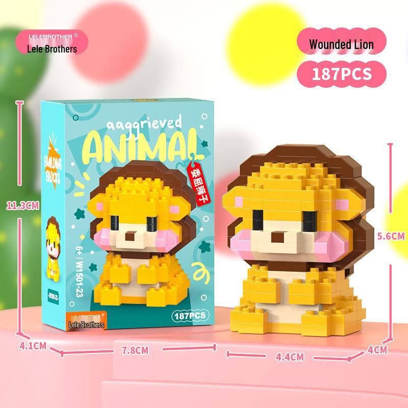 

Совместимые с Lego Микрочастицы Животные Строительные блоки - Образовательная Серия Мультфильмов для Мальчиков