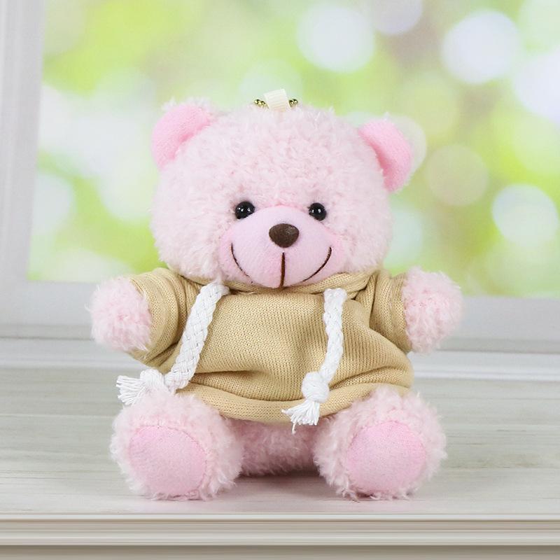 Charming Teddy Bear Keychain Plush Doll - Dressed Up Couple Backpack Ornament Gift