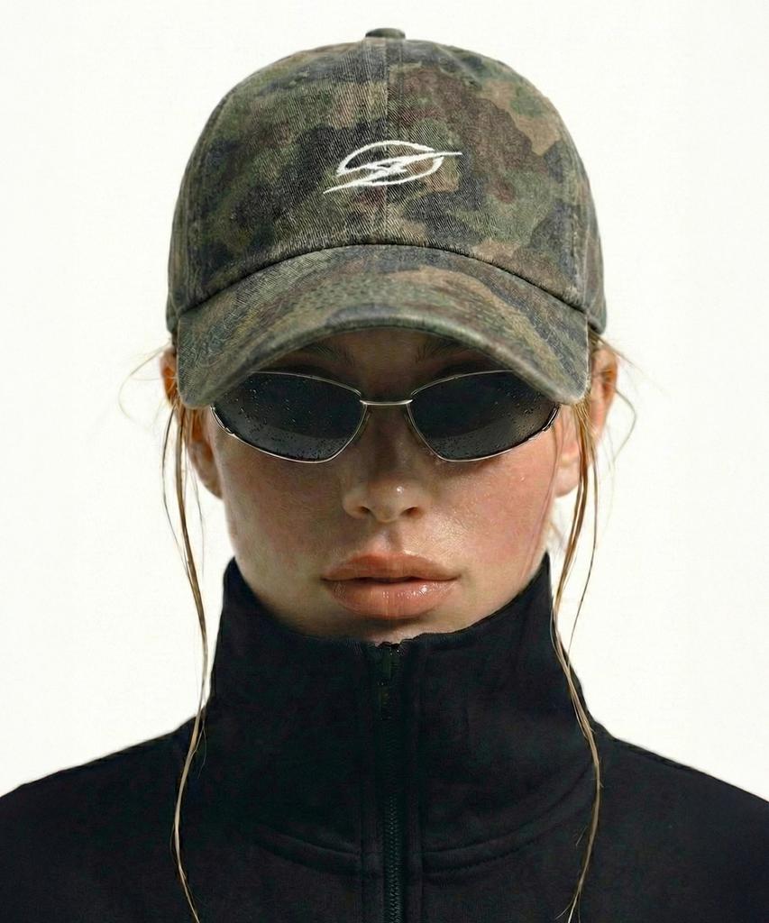 Eodeolteuonli Ao Symbol Logo Camo Ball Cap (Green)